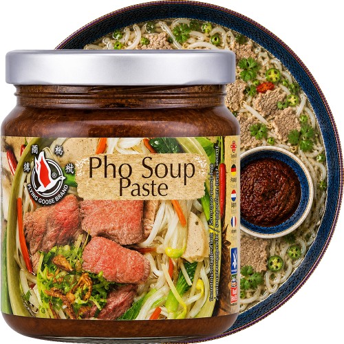Pasta Do Wietnamskiej Zupy PHO Mieszanka Naturalnych Przypraw 195g FLYING GOOSE BRAND