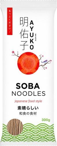 Makaron Soba Japoński Brązowy Gryczany Do Zupy Porcjowany 300g AYUKO