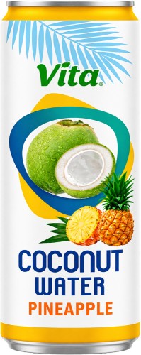 Zdrowa Woda Kokosowa z Kokosa 100% Naturalne Nawodnienie ANANAS 320ml 0,32L VITA