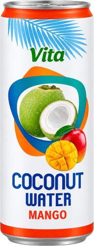 Zdrowa Woda Kokosowa z Kokosa 100% Naturalne Nawodnienie MANGO 320ml 0,32L VITA