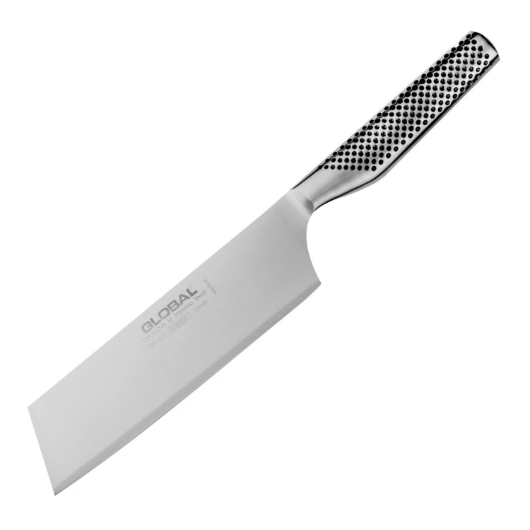Global Japoński Nóż Kuchenny Do Warzyw Siekania Nakiri Tasak 56-58 HRC 18cm GF-100