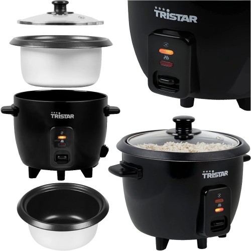 Garnek Do Gotowania Przygotowania Ryżu Elektryczny Ryżowar 0,6 Litra 600ml RK-6141 TRISTAR