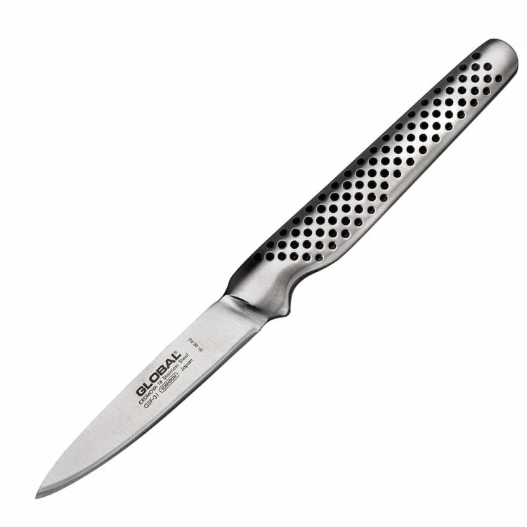 Global Japoński Nóż Do Obierania Owoców i Warzyw Duża Rączka 8cm GSF-31