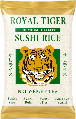 Ryż Kleisty Do Sushi Jakość Premium Okrągłe Ziarno 1kg 1000g ROYAL TIGER