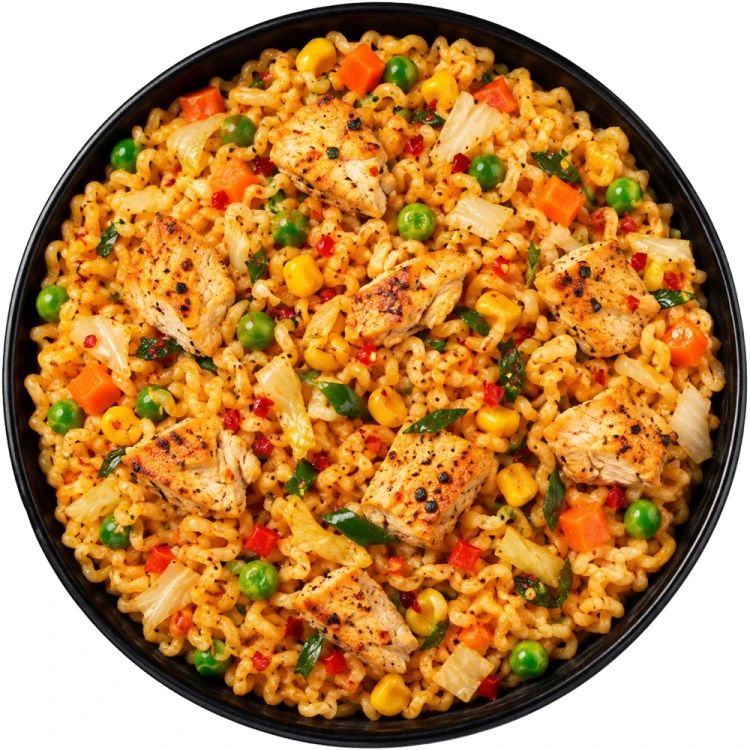 Tajski Błyskawiczny Makaron Instant Stir-Fry Grillowany Kurczak 60g YUM YUM