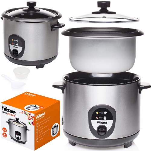 Garnek Do Gotowania Przygotowania Ryżu Elektryczny Ryżowar 1,5 Litra 1500ml RK-6127 TRISTAR