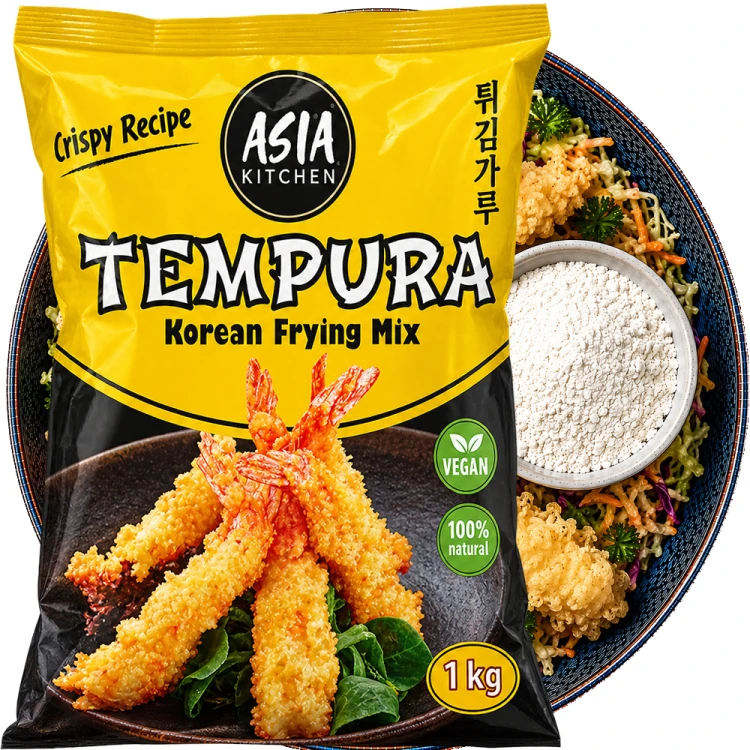Mąka Panierka Mieszanka Japońska Tempura Do Krewetek Warzyw i Kurczaka 1kg 1000g ASIA KITCHEN