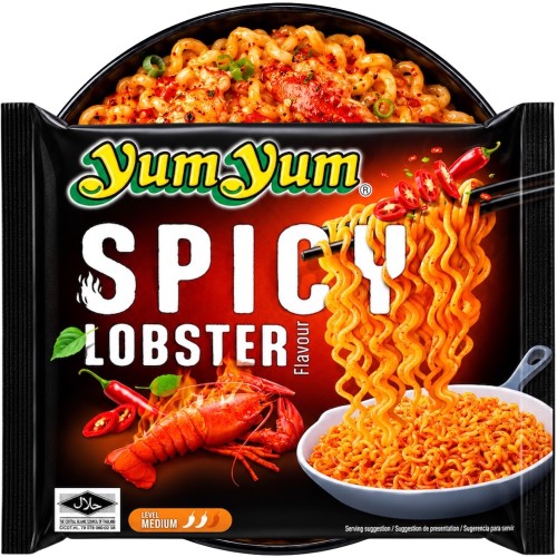 Tajski Błyskawiczny Makaron Instant Stir-Fry Spicy Lobster Flavour Homar 100g YUM YUM