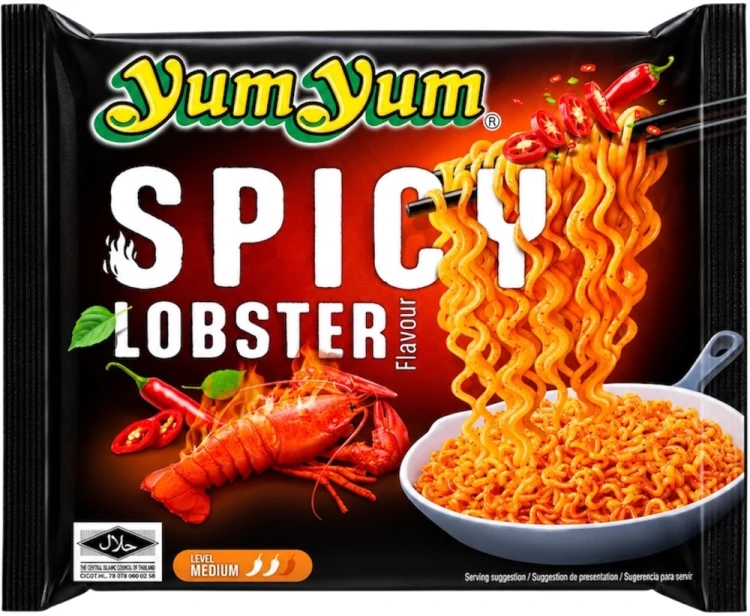 Tajski Błyskawiczny Makaron Instant Stir-Fry Spicy Lobster Flavour Homar 100g YUM YUM