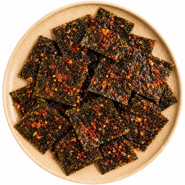 Koreańskie Nori Snack Przekąska Chrupiące Wodorosty Prażone KIMCHI 4,5g ASIA KITCHEN