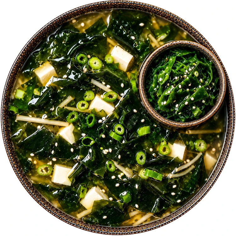 Wodorosty Glony Algi Morskie WAKAME Cięte Nitki Do Zupy MISO i Sałatek 500g NOBI