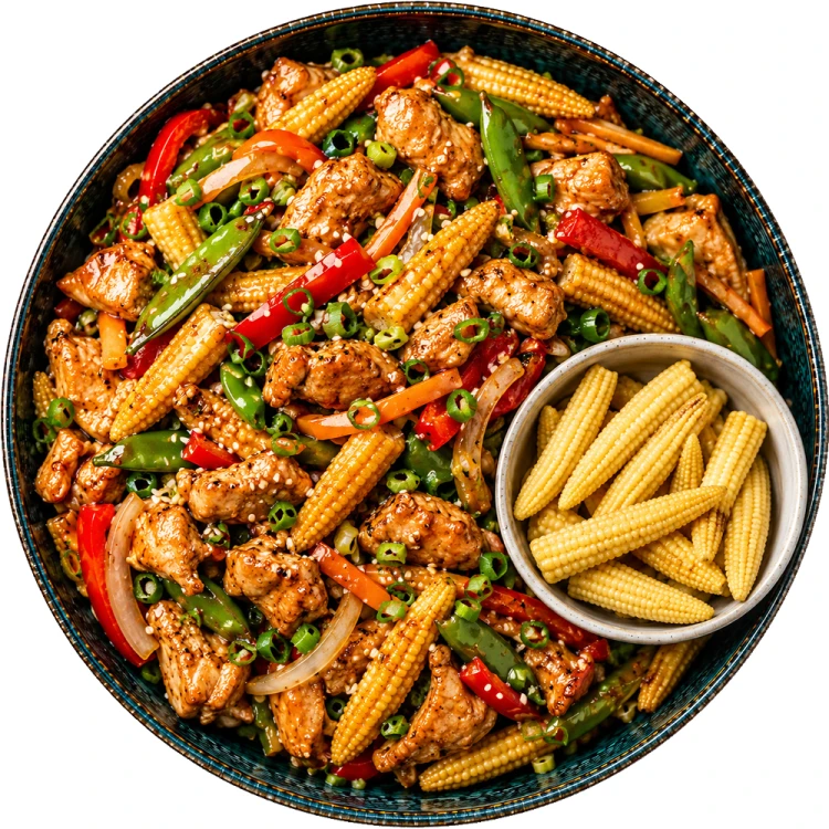 Mini Kolby Kukurydzy Młoda Kukurydza w Słoiku Do Zup Sałatek i Potraw z Woka 425g ROYAL ORIENT