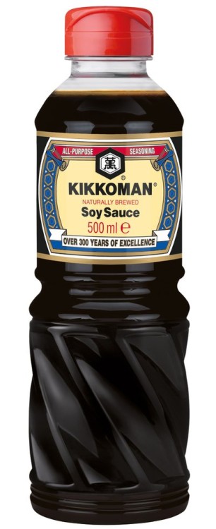 Japoński Naturalnie Warzony Sos Sojowy Do Sushi i Potraw 500ml KIKKOMAN