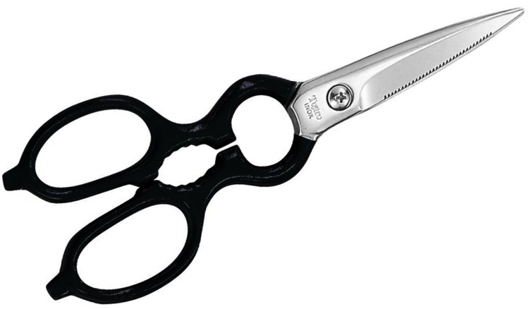 Tojiro Nożyczki Kuchenne Czarne