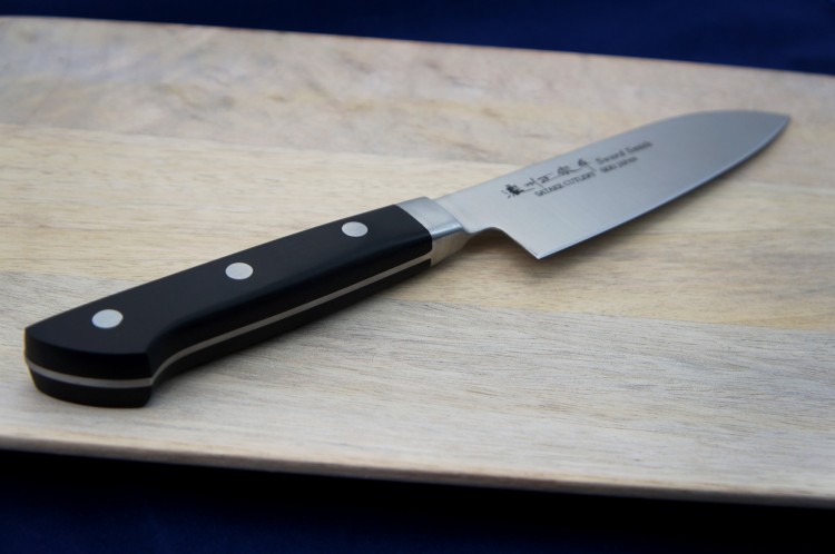 Satake Satoru Japoński Nóż Kuchenny Uniwersalny Santoku Do Warzyw 13,5cm