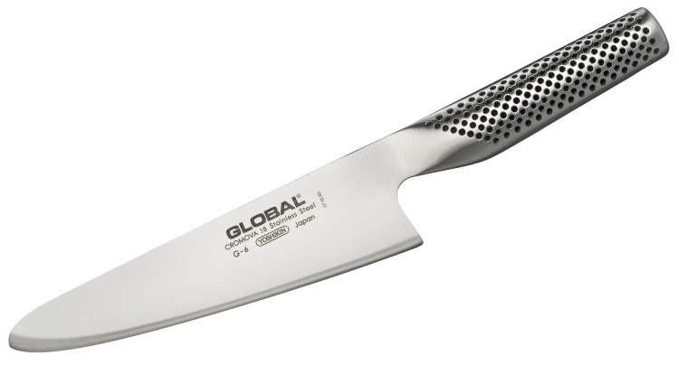 Global Japoński Ostry Nóż Kuchenny Do Plastrowania Mięsa 56-58 HRC 18cm G-6