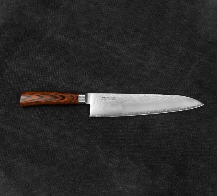 Tamahagane Tsubame Brown Nóż Szefa Kuchni 24cm