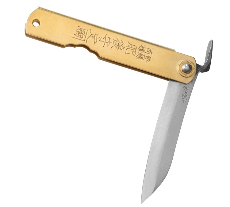 Nóż Kieszonkowy Shirogami Higonokami Sasaha Brass 79 mm