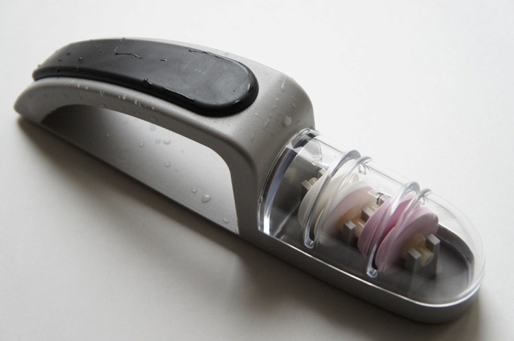 Global MinoSharp Plus Japońska Ceramiczna Ostrzałka Wodna Do Noży 440 Szaro-Czarna 440GB