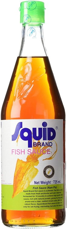 Tajski Sos Rybny z Anchois Ryby Słony Smak i Intensywny Aromat 725ml SQUID BRAND