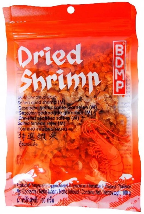 Suszone Krewetki Krewetka UMAMI Solone Rozmiar M Dried Shrimp 100g BDMP