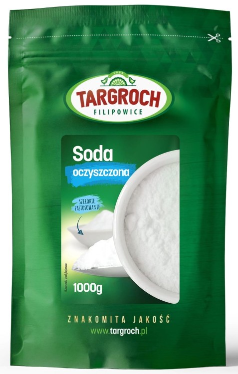Soda Oczyszczona Spożywcza Czysty Wodorowęglan Sodu 1000g 1kg TARGROCH