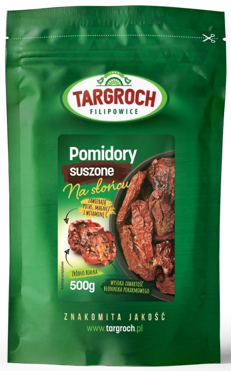Pomidory Suszone Na Słońcu Naturalne Zdrowe Bez Chemi 0,5kg 500g TARGROCH