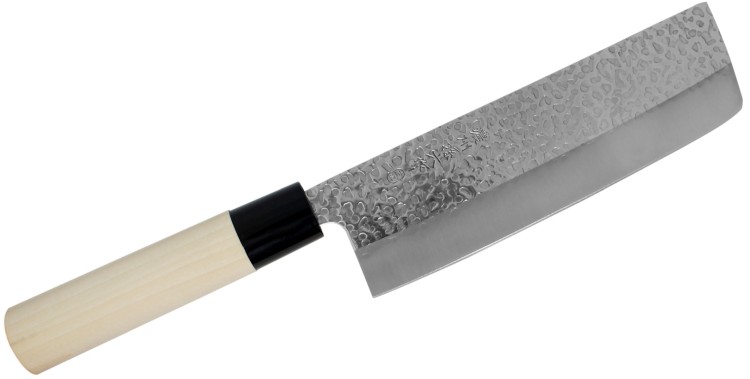 Satake Magoroku Saku Japoński Nóż Kuchenny Nakiri Tasak Do Siekania 17cm