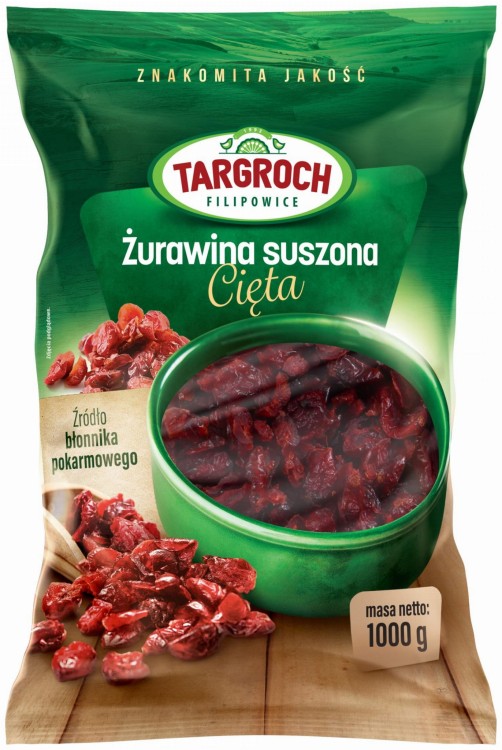 Suszona Żurawina Naturalna Świeża Bez Konserwantów 1kg 1000g TARGROCH
