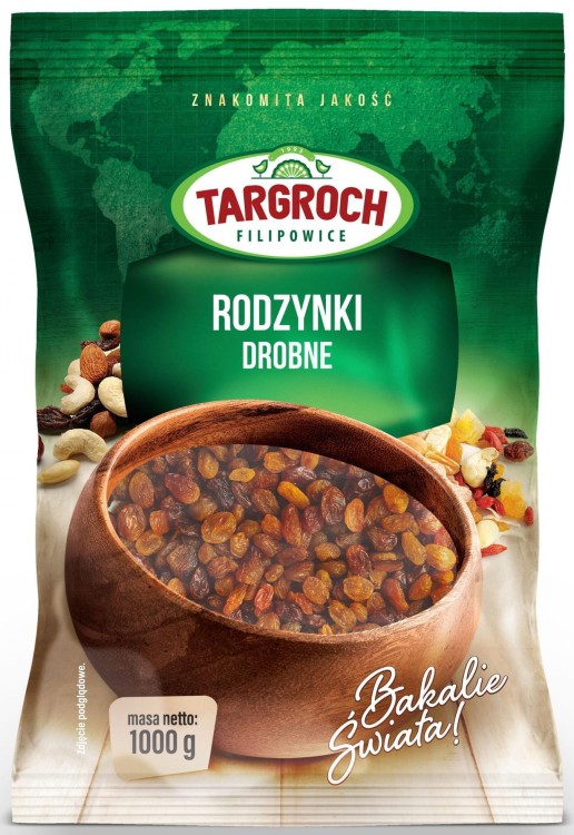 Rodzynki Sułtanki Suszone Sułtańskie Świeże Pyszne Musli 1kg 1000g TARGROCH
