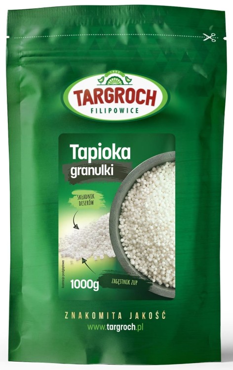 Perełki z Tapioki Tapioka Perełka Mała Drobna Bubble Tea Desery 1kg 1000g TARGROCH