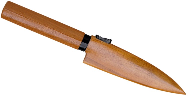 Satake Japoński Nożyk Nóż Do Owoców i Warzyw w Drewnianej Pochwie 9,5cm