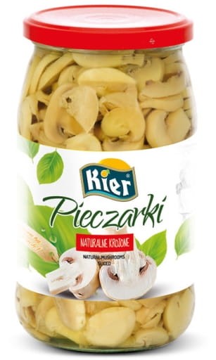 Polskie Pieczarki Krojone Marynowane w Zalewie Słoiku 770g KIER