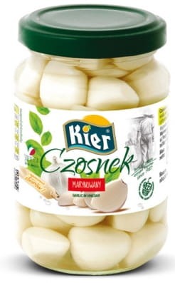 Czosnek Marynowany w Zalewie Cały Smaczny w Słoiku Świeży Zbiór 240g KIER