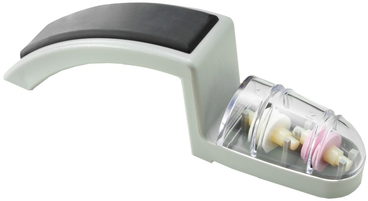 MinoSharp Ceramiczna Ostrzałka Wodna Do Noży Global 220, Szaro-Czarna