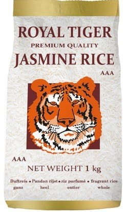 Ryż Jaśminowy Długoziarnisty Długie Cienkie Ziarno Klasa Jakości AAA 1kg 1000g ROYAL TIGER