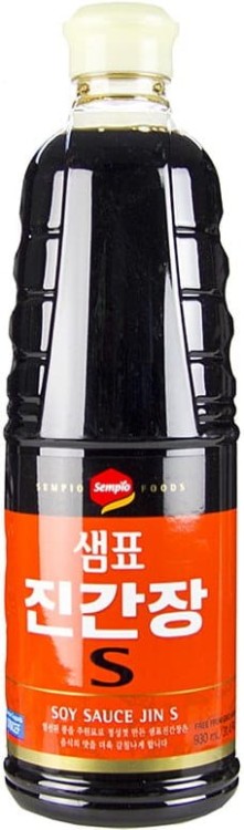 Koreański Sos Sojowy Ciemny Do Potraw i Woka JIN S 860ml SEMPIO