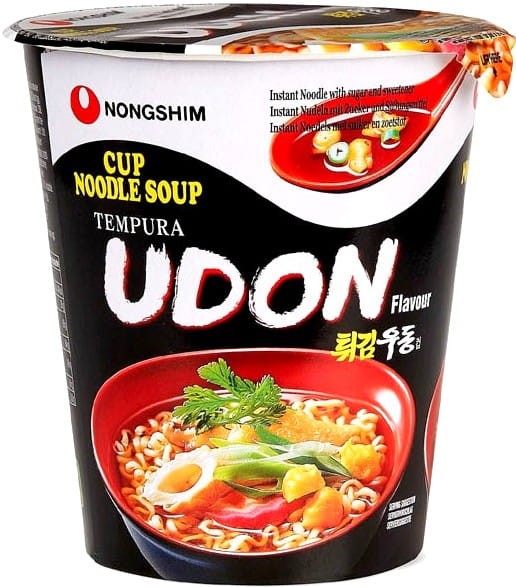 Koreańska Zupka Błyskawiczna Instant w Kubku Cup Tempura Udon 62g NONG SHIM