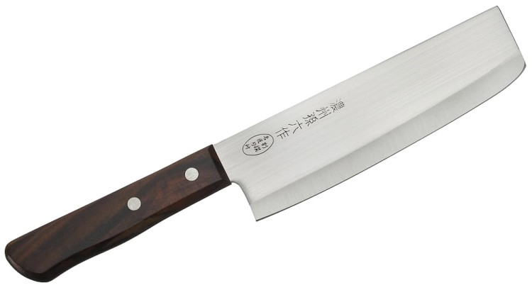 Satake Tomoko 420J2 Japoński Zestaw Nóż Santoku 17cm i Nakiri 16cm w Etui