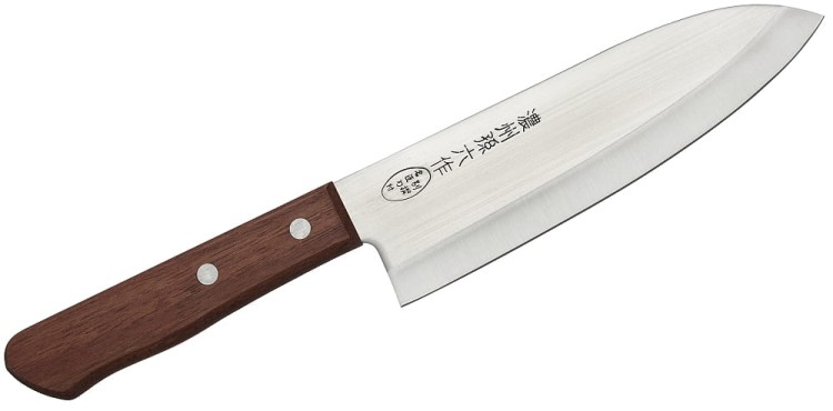 Satake Tomoko 420J2 Japoński Zestaw Nóż Santoku 17cm i Nakiri 16cm w Etui