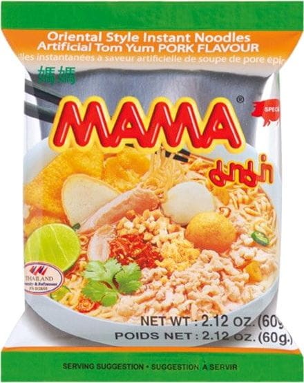 Tajska Zupka Błyskawiczna Wieprzowa Makaron Instant PORK Tom Yum 60g MAMA