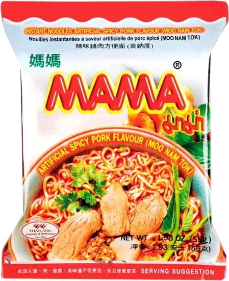 Tajska Zupka Błyskawiczna Wieprzowa Makaron Wieprzowina Moo Nam Tok 55g MAMA