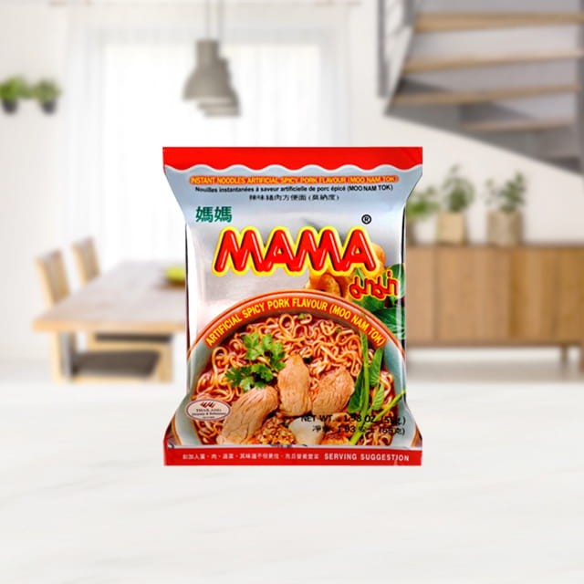 Tajska Zupka Błyskawiczna Wieprzowa Makaron Wieprzowina Moo Nam Tok 55g MAMA