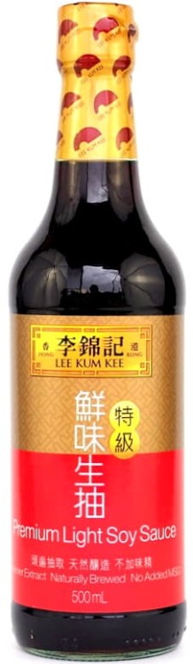 Chiński Sos Sojowy Jasny Premium Non GMO Delikatny Smak 500ml LEE KUM KEE