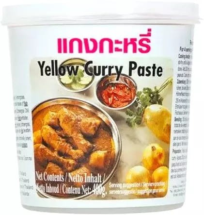 Żółta Tajska Pasta Curry Lekko Ostra Tajskie Żółte Curry 400g LOBO
