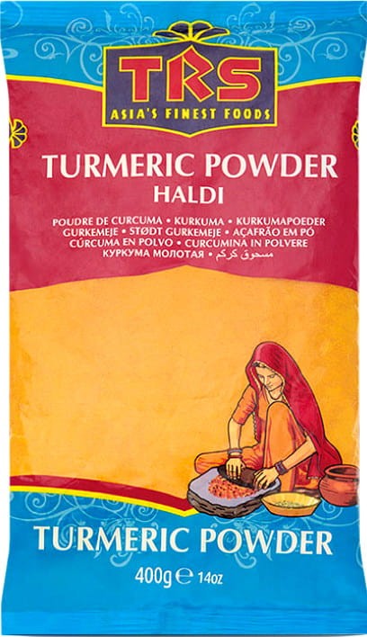 Indyjska Aromatyczna Przyprawa Kurkuma Turmeric Haldi w Proszku 400g TRS