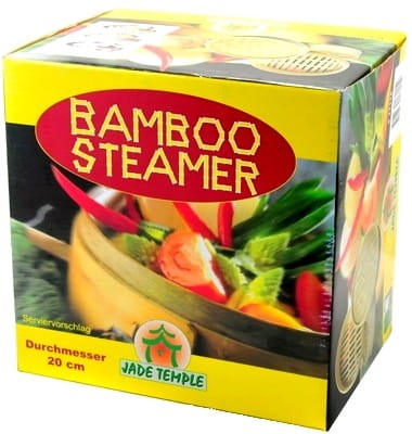 Chiński Parowar Parownik Kosz Bambusowy Okrągły Koszyk Parowy 20cm JADE TEMPLE