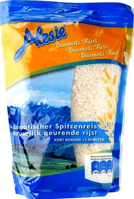 Indyjski Ryż Basmati Długoziarnisty Naturalny Biały Długi 1kg 1000g ALESIE