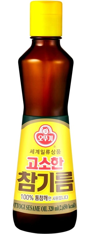 Koreański Olej Sezamowy z Prażonych Ziaren 320ml Pure Sesame Oil OTTOGI