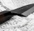 Hideo Kitaoka Shirogami Black Oktagon Nóż Miroshi Deba 21cm